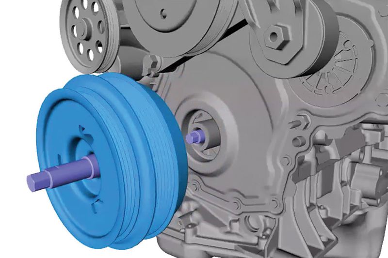 Veivakselskiveavtrekkersett for Ford EcoBlue 2.0L Diesel 9481