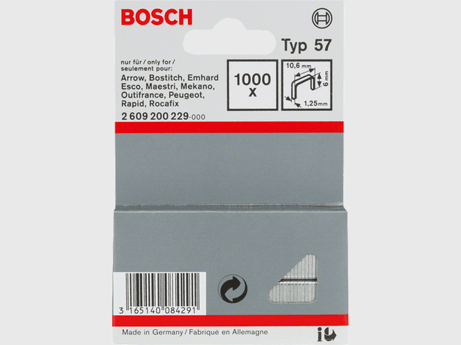 Hovedbilde Bosch Stifter B:10,6 x L6 NR57 A1000