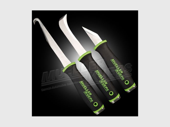 Hovedbilde 268 500 Knivsett med 3 stk proff kniver i forskjellig utførelse i innlegg