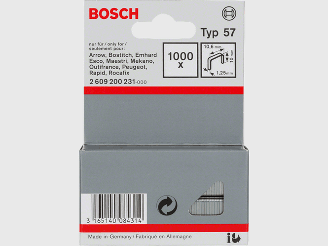 Hovedbilde Bosch Stifter B:10,6 x L10 NR57 A1000