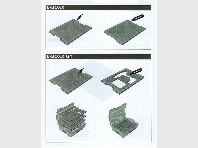 Hovedbilde Innlegg til L-Boxx for selv kutting / tilpasning 4 lag med kniv 67x420x311. 1000011102