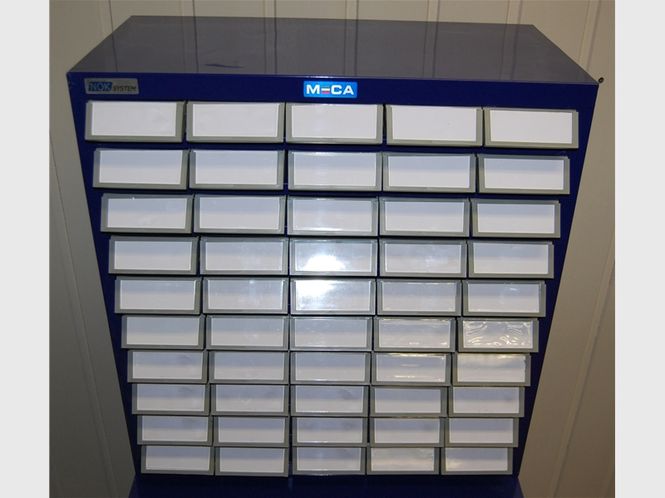 Hovedbilde AC-50 Skuffeseksjon med små skuffer - Blå