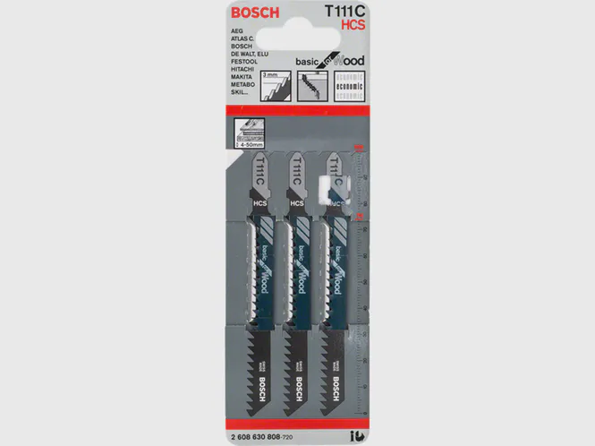 Hovedbilde Bosch Stikksagblad T111C 74mm A3 Tre/grov 3 stk